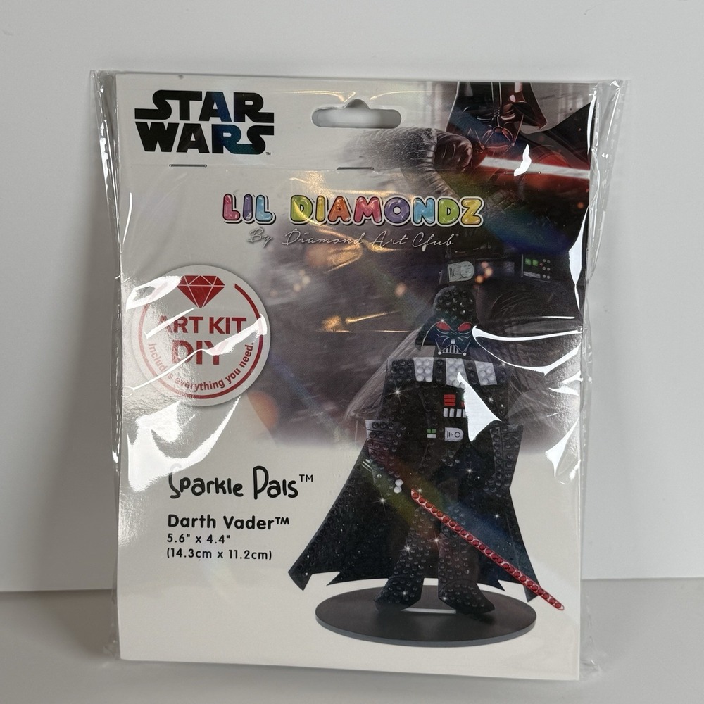Star Wars Sparkle Pals Diamond Art Club Lil Diamondz Darth Vader Kit Craft DIY